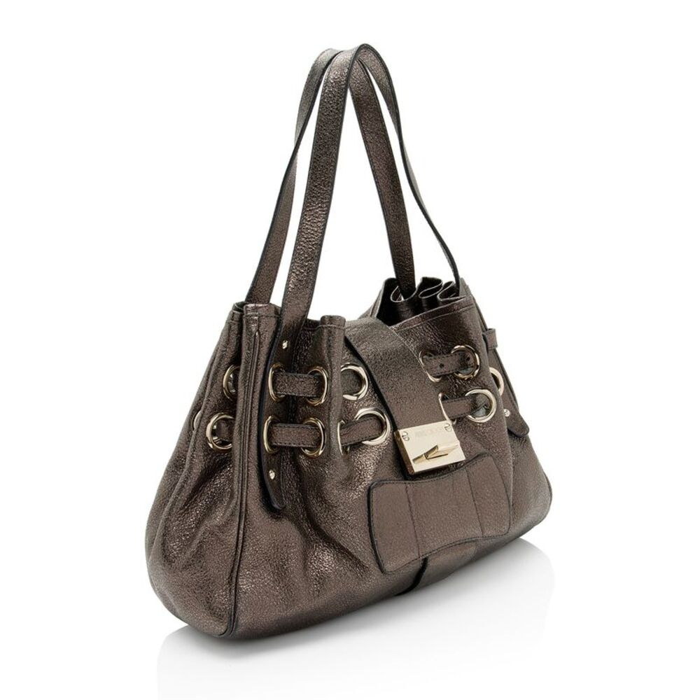 Jimmy Choo Metallic Leather Ramona Shoulder Bag - Picture 2 of 15